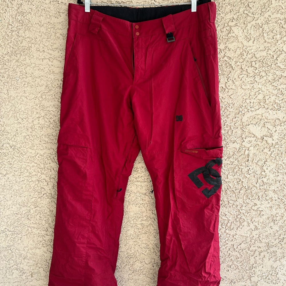 DC Men's Bold Red Cargo Pants